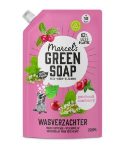 Marcel's Green Soap Weichspüler Nachfüllpackung 750ml Patschuli & Cranberry Plastik- und Palmölfrei Umweltfreundlich Veg