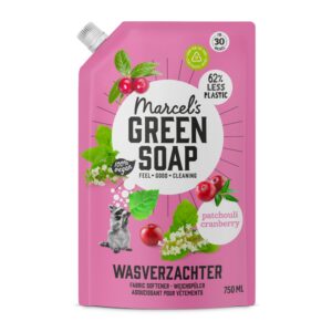Marcel's Green Soap Weichspüler Nachfüllpackung 750ml Patschuli & Cranberry Plastik- und Palmölfrei Umweltfreundlich Veg