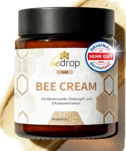 bedrop Bienengiftsalbe hochdosiert (kühlend & wärmend) mit 8 Kräuterextrakten - 100g Bee Venom Cream