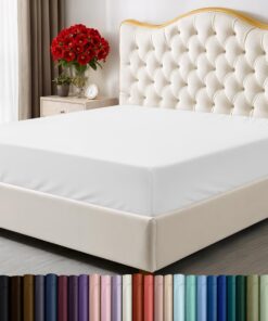 Utopia Bedding Spannbettlaken King-Size Bequeme Mikrofaser pflegeleicht