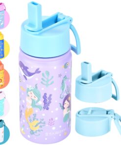 Hydrate Bottles Edelstahl Trinkflasche für Kinder - Mermaid - auslaufsicher, spülmaschinenfest, doppelwandig, vakuumisol