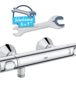 GROHE Precision Flow Duscharmatur, Wassersparend, Thermostat chrom, 34840000
