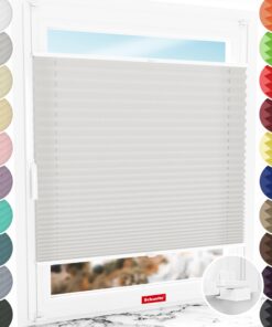 Schuette® Plissee Rollladen Silber 20x80cm Blitzschnelle MontagePremium Kollektion A Way Home Suprafix Faltrollo