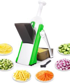 Multifunktionaler Verstellbarer Gemüseschneider mit Auffangbecken - Julienne Streifen Hobel für Küche