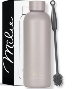 Milu Thermosflasche 500ml Isolierte Edelstahl Thermosflasche - Auslaufsichere Isolierung - Kohlensäure geeignet - inkl.