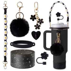 Winmany 7-teiliges Zubehör-Set für Stanley-Becher: Kappe, Tragegurt, Silikon-Trinkhalm-Abdeckungen, kompatibel mit Stanl