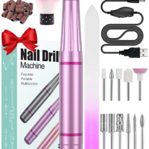 Nagelfräser 11 In 1 für gelnägel, Shellac und Acrylgel - 20000 U/Min Geschwindigkeit - Sicher für Anfänger (Lila)