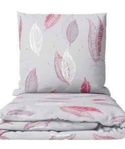 Leonardo Vicenti Fleece Bettwäsche Set warm und kuschelig für Winterorasche Rot, 3 teilig, 200x220 cm, OEKO-TEX Std 100