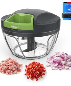 Ibergrif M501 Zwiebelschneider Manuell Multifunktional Easy Pull BPA-Frei für Zwiebeln Knoblauch Nüsse