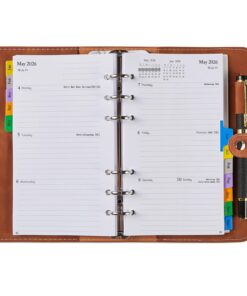 PersonalKalender 2026 A6 Terminplaner | Wochenplaner Ringbuch 2026 A6 Passwort Notizen | Taschenkalender 2026 A6 Monats