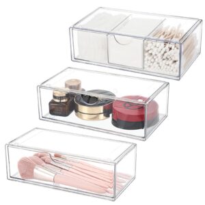 Pavlleen 3 Stück Kosmetik-Organizer-Schubladen für Badezimmer und Schlafzimmer | Pavlleen Stampfbarer Kosmetik-Organize