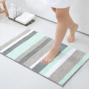 Homaxy rutschfest Badezimmerteppich Weich Hochflor Mikrofaser Badematte – Saugfähige Badteppiche OEKO-TEX STANDARD 100