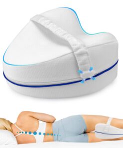 Perffi Kniekissen für Seitenschläfer I Orthopädisches Bein-Kissen für schmerzfreien Schlaf I atmungsaktiver Bezug,