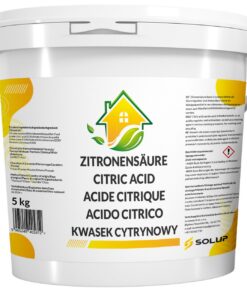 Zitronensäure Pulver 5kg I Lebensmittelqualität I Natürlicher Entkalker Pulver & Wassersäuberer