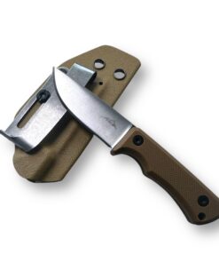 SK Wild Ones® Halskette Messer - Outdoor - Outdoor-EDC-Gürtelmesser 440 C Edelstahl Braun Bragi 42a SK Wild Ones® Outd