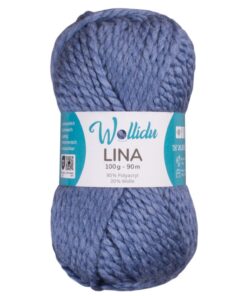 Wollidu Lina Jeanblau 100g Polyacryl-Schafwolle 80/20 Mulesing-frei Oeko-Tex Strickwolle/Häkelwolle - Ole ejercicio STAN