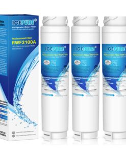 ICEPURE Kühlgeschrank Wasserfilter für Bosch, Siemens, Miele; Haier; 740560 00740560 9000194412 REPLFLTR10, 3 Stück