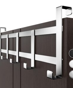 Türgarderobe TSENTRY Edelstahl Platzsparende Türhaken langlebige Türhakensteckleiste DE-Türen belastbare Einhängehaken