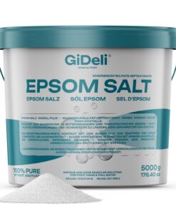 Epsom-Salz 5 kg Pharmaqualität - Fußbad, Hautpflege, Entspannung (5000 g) Epsom-Salz 5 kg für Fußbad und Hautpflege -