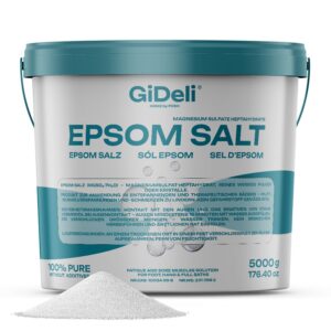 Epsom-Salz 5 kg Pharmaqualität - Fußbad, Hautpflege, Entspannung (5000 g) Epsom-Salz 5 kg für Fußbad und Hautpflege -
