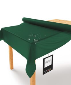 LILENO HOME Tischdeckenrolle Grün 1,10 x 25 m - Abwaschbar, Stoffähnlich, Qualitätsoption für Papiertischdecken
