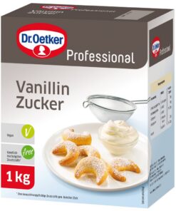 Dr. Oetker Professional Vanillin-Zucker für Cakes & Pastries Eigenschaften und Nutzung auf Party-Events