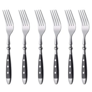 GRÄWE Rostfreier Edelstahl Tafelgabeln, 6 Stück, handpoliert, spülmaschinengeeignet, perfekt für Essen an der Tafel - Se