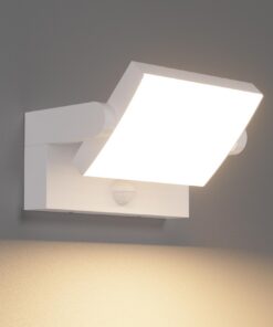 Klighten 24W LED Außenwandleuchte für Garten und Balkon, Bewegungsmelder und IP65 Schutz, White, Warmweiß 3000K | Kligh