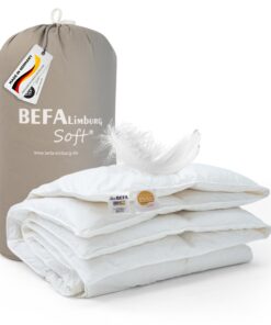 NOMITE Daunendecke Ganzjahr 135x200 cm | atmungsaktiv & pflegeleicht | für Allergiker | Made in Germany OEKO-TEX STANDAR