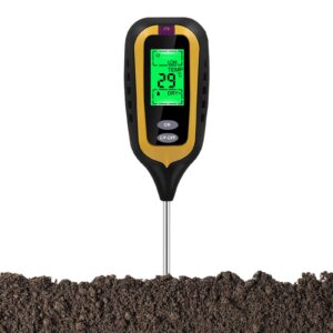 Vesidoloy Pflanzenboden -Feuchtigkeitsmesser - Digitales Feuchtigkeitsmesser für Pflanzen - 4-in-1 Gardening Tester im G