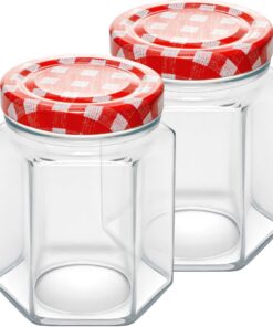 KONZEPT Einmachgläser 8er-Set 200 ml Ø 58 mm Twist-Off – luftdicht & spülmaschinengeeignet für Marmelade, Honig & Einkoc