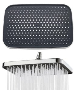 Duschkopf Regendusche Wassersparend Ohne Armatur 360° Verstellbar (Silber) Duschkopf Regendusche 360° Verstellbar Wass