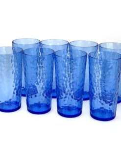Yalin 680,4 g Shatter Proof BPA Free Acrylic Tumbler Blue TG145 Set of 8