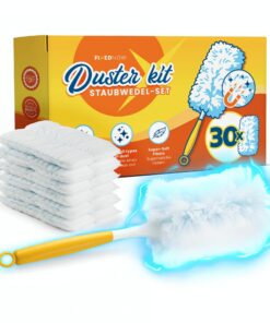Staubmagnet Nachfüllpack Tücher Set für Swiffer Duster I Staubwedel Starterset Kit I Haushalt & Auto