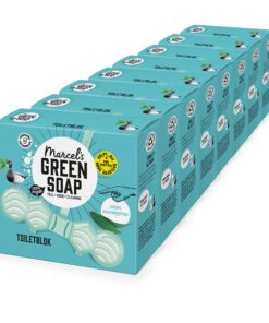 Marcel's Green Soap Duftender WC-Erfrischer - Mit Probiotika - Für Badegeräume - 8er Pack Recycelter Kunststoff 95% biol