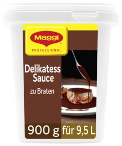 MAGGI Professional Delikatessauce zum Braten, vegetarisch, 10L, Gesund und ergiebig 1er Pack (1 x 900g GastroBox) MAGG