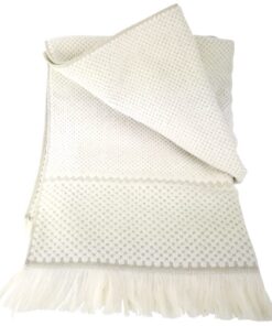 Devilla Jacquard 1x Duschtuch Farbe: Leinen 70 x 140 cm