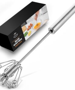 Edelstahl-Drehschneebesen Zulay Kitchen - leichtes Aufschlagen und Mischen - ideal für Familien - perfekt für Klimaanlag