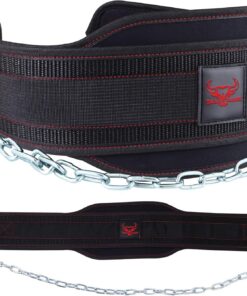 BEAST RAGE Gewichthebergürtel, strapazierfähig, Bodybuilding, Fitnessstudio, gepolstert, 10 verstellbare Löcher, 10,2 cm