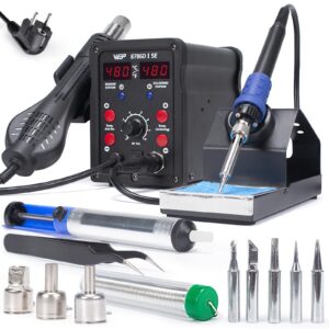 WEP 8786D-I SE 2-in-1-Hot-Air-Lötkolben-Station-Kit für Elektroingenieure im Lab repetierbar und)oherig bleifreier Lötfr