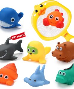 Tangdudu Wasserabweisendes Badespielzeug für Babies ab 1 Jahr + Schwimmfunktion + Vielseitig im Bad + Gummi Material