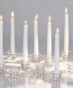 Glasseam Glas Kerzenständer 10er Set für Tischdeko Hochzeit