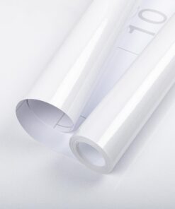 Höhe Qualität Klebefolie für Möbel - Weiss Glitzer Hochglanz, selbstklebend, ideal für Küchenschränke und Fensterbank (4