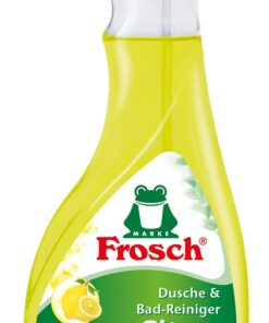 Frosch Dusche & Bad-Reiniger Citrus, 0,5 l | mildes Citrus-Aroma, perfekt fürs Baden & Reinigen, mild und naschig, ideal