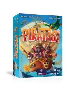 PIRATAS - Brettspiel für Geschwister, Freunde und die Familie, spannend und leicht zu lernen ab 8 Jahre - Brettspiel für