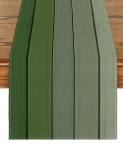 Artoid Mode Waldgrüne Planken Dekoration für Sommerküche und Party-getUrlaub 40x180 cm OEKO-TEX_standard_100Vintage Anti