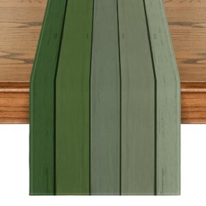 Artoid Mode Waldgrüne Planken Dekoration für Sommerküche und Party-getUrlaub 40x180 cm OEKO-TEX_standard_100Vintage Anti
