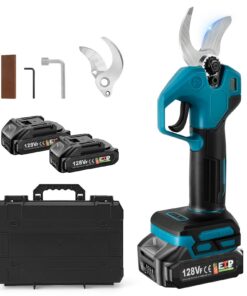 WingFly Elektrische Gartenschere mit 2 Akkupacks, Bürstenlosen Motor, MAX 28mm Schnitt, ideal für Blumenbeete und Gärten