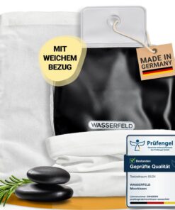 WASSERFELD® Moorkissen für Mikrowelle - Therapeutisches Wärmekissen für Nacken, Schulter, Rücken & Bauch - Moor Wärmekis