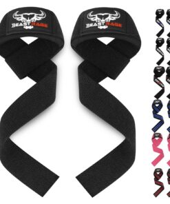 BEAST RAGE Fitness Straps Zughilfen für Krafttraining (Gewichthebergurte & Kreuzheben Gurte) für Frauen und Männer (Gepo